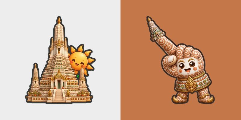 Cursor pack preview: Bangkok Wat Arun