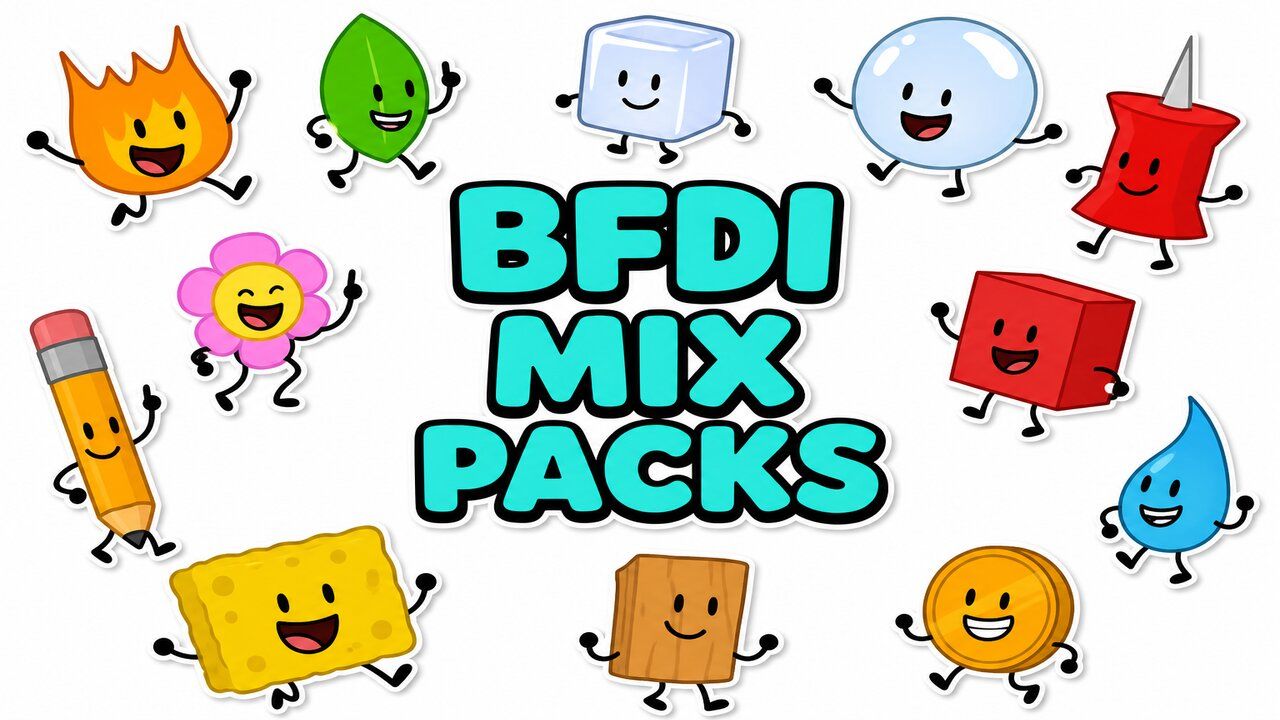 BFDI Mix Packs - Custom cursor collection preview image