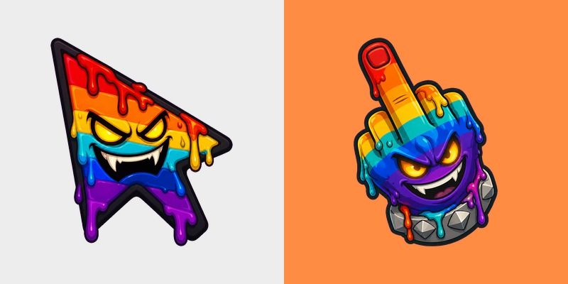 BLife Team Rainbow Custom Cursor