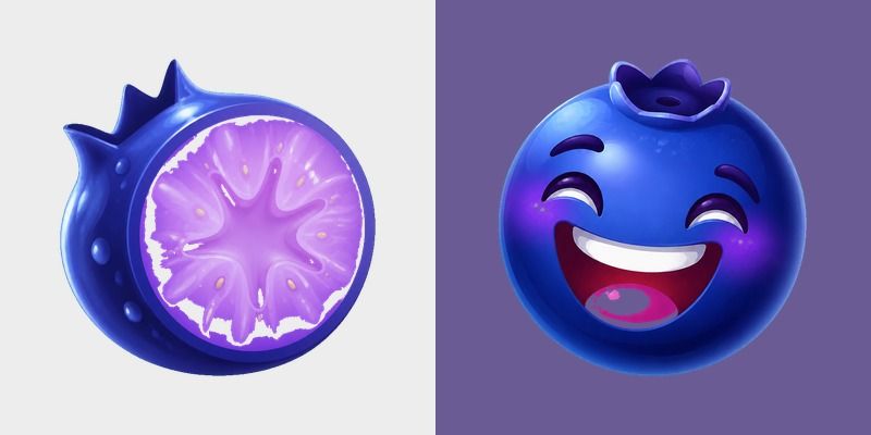 Blueberry Pop custom cursor pack preview for Chrome, Edge and Windows