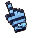 Blueberry Voxel Bee Pointer