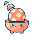 Blush Mushroom Pot Pointer