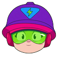 Brawl Stars Jacky Neon Bolt Default