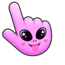 Bubblegum Alien Kawaii Pointer