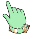 Capoo Bubble Tea Pointer