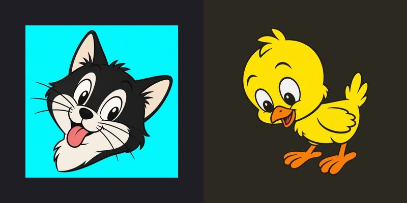 Vintage Sylvester and Tweety