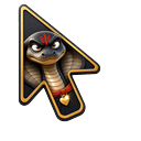 Charcoal Cobra Warrior Cursor Default