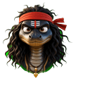 Charcoal Cobra Warrior Cursor Pointer