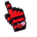 Cherry Voxel Bee Pointer