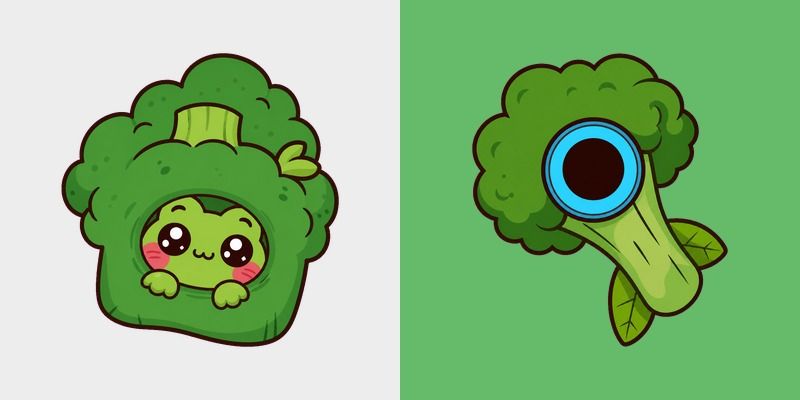 Chibi Broccoli Frog