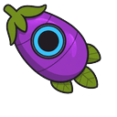 Chibi Eggplant Cat Pointer