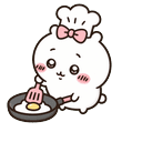 Chiikawa Chef Frying and Serving Egg Default