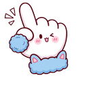 Chiikawa Usagi and Hachiware Pom Poms Pointer