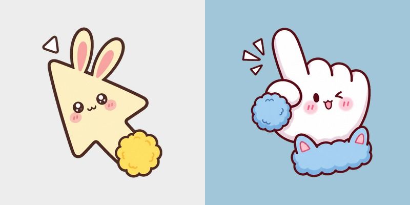 Chiikawa Usagi and Hachiware Pom Poms