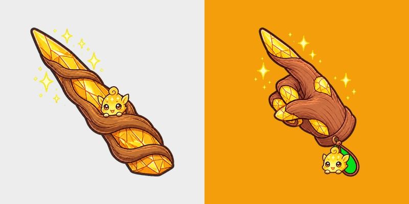 Cursor pack preview: Citrine Spiral Wand