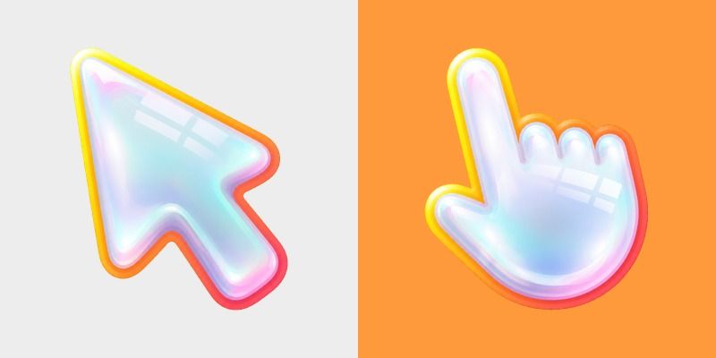 Citrus Soap Suds Gloss custom cursor pack preview for Chrome, Edge and Windows