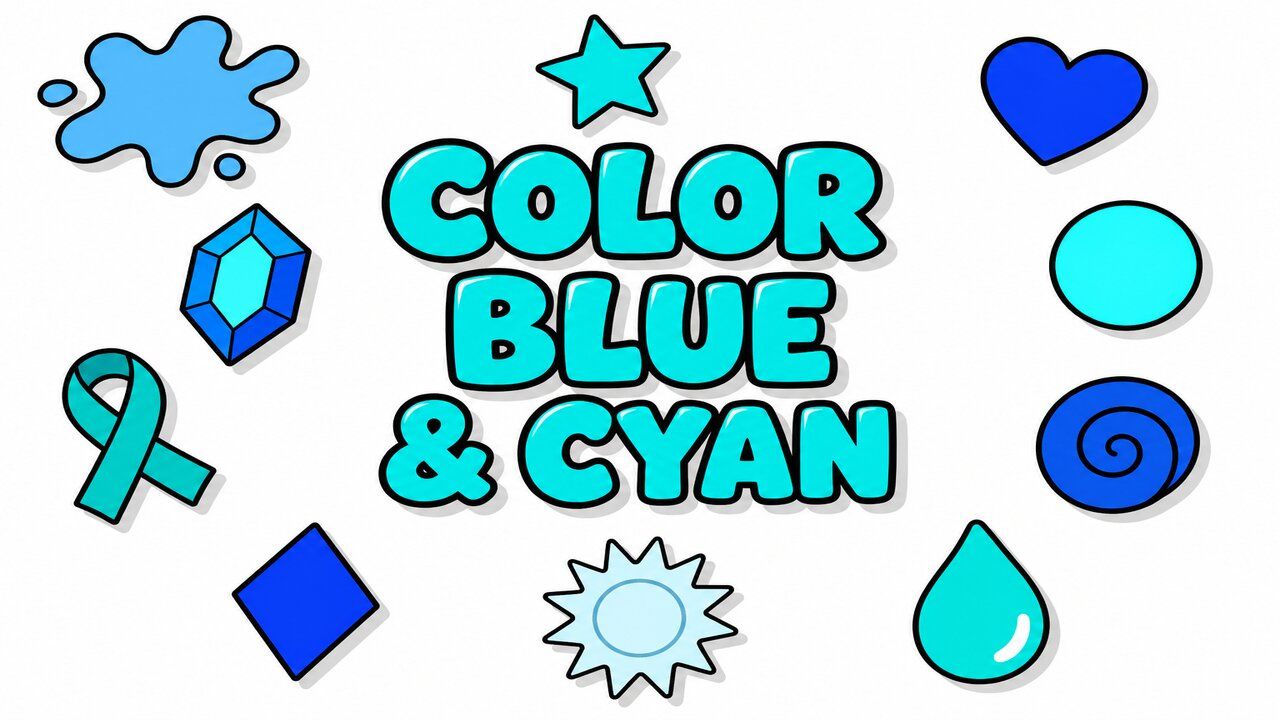 Color Blue & Cyan - Custom cursor collection preview