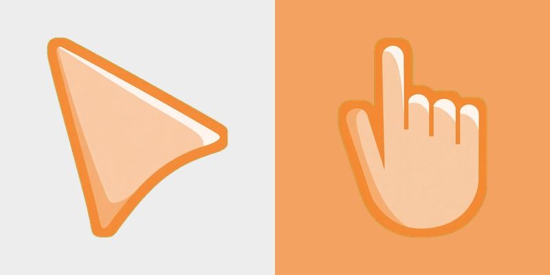 Color Light Apricot Orange Cursor