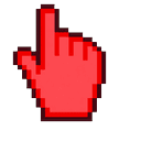 Color Pixels Coral Red Pointer