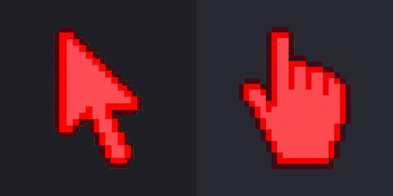 Color Pixels Coral Red