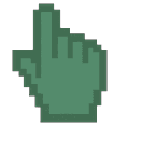 Color Pixels Slate Green Pointer