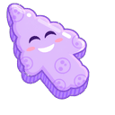 Colorful Smile Lavender Cloud arrow cursor preview