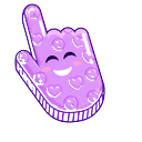 Colorful Smile Lilac Bubble hand cursor preview