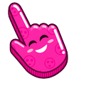 Colorful Smile Magenta Pop hand cursor preview