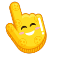 Colorful Smile Sunshine Yellow hand cursor preview