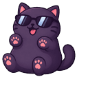 Cool Black Cat in Sunglasses Pointer