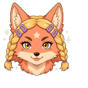 Coral Braids Fox Cursor Default