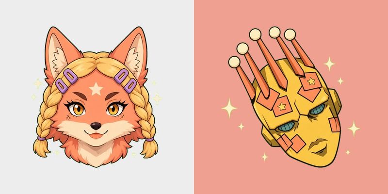 Coral Braids Fox Cursor