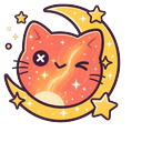 Coral Cat Nebula Cursor Pointer