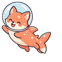Coral Cosmo Fox Cursor Pointer