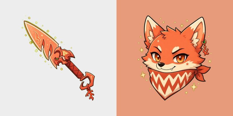 Coral Ember Skewer Cursor