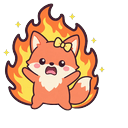 Coral Fox Chaos Cursor Pointer