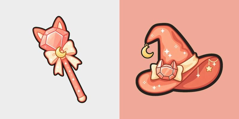 Coral Fox Charm Cursor