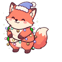Coral Fox Garland Cursor Default