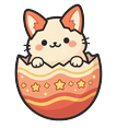 Coral Fox Hatch Cursor Pointer