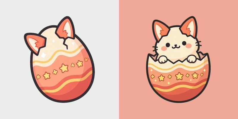 Coral Fox Hatch Cursor