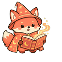 Coral Fox Mage Cursor Pointer