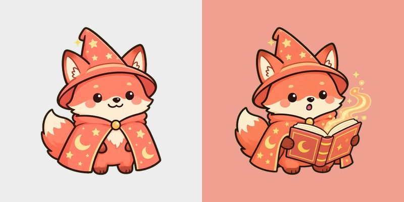 Coral Fox Mage Cursor