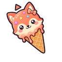 Coral Fox Melty Cursor Default