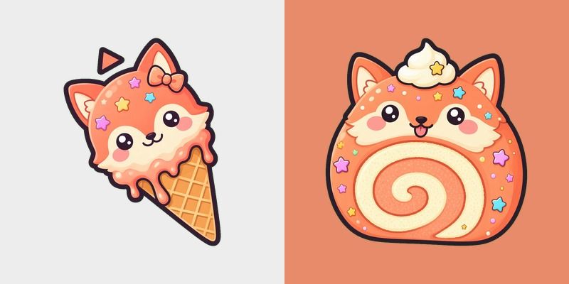 Coral Fox Melty Cursor