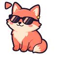 Coral Fox Shades Cursor Default
