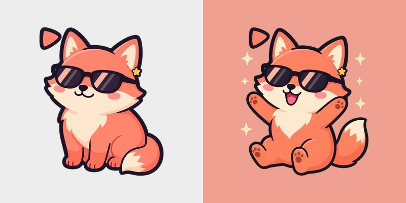 Coral Fox Shades Cursor