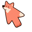 Coral Fox Stretch Cursor Default