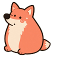 Coral Fox Stretch Cursor Pointer