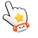 Coral Groove Cursor Pointer