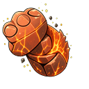 Coral Magma Golem Cursor Pointer